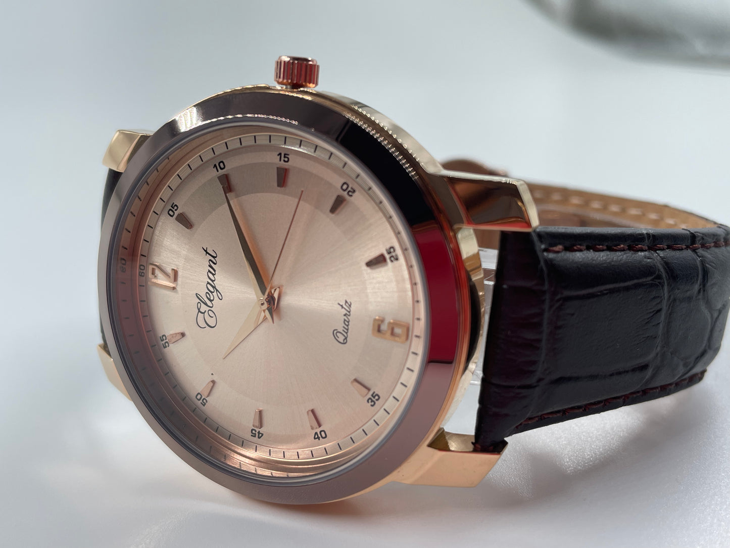 BTC Elegant Ruby - Rose Gold Dial Men Watch