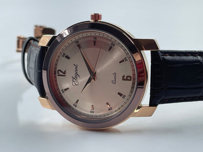 BTC Elegant Ruby - Rose Gold Dial Men Watch