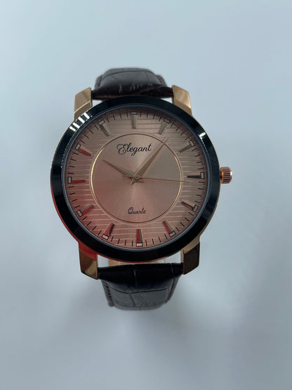 BTC Elegant Ruby - Rose Gold Dial Men Watch RGLD25110C34BRWLS