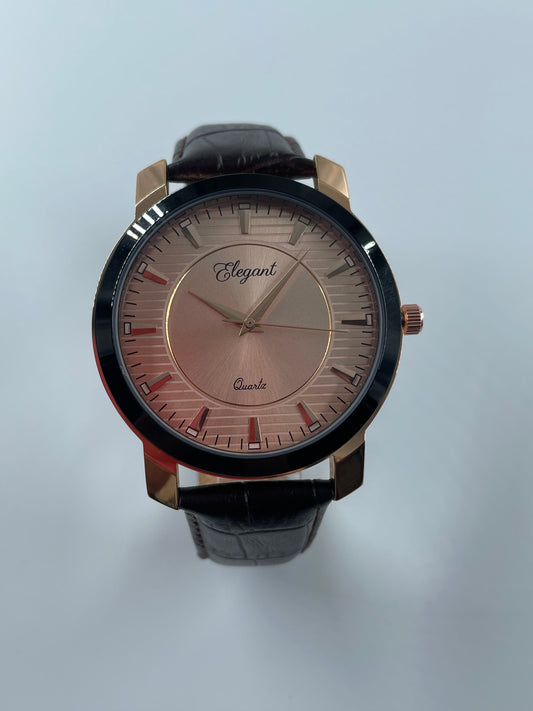 BTC Elegant Ruby - Rose Gold Dial Men Watch