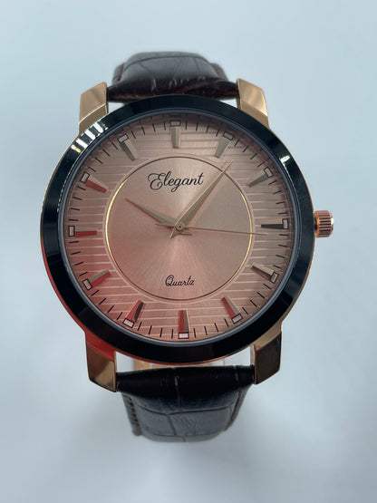 BTC Elegant Ruby - Rose Gold Dial Men Watch RGLD25110C34BRWLS