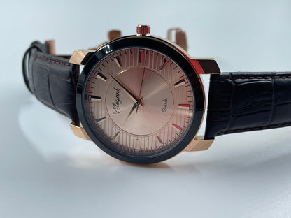 BTC Elegant Ruby - Rose Gold Dial Men Watch RGLD25110C34BRWLS
