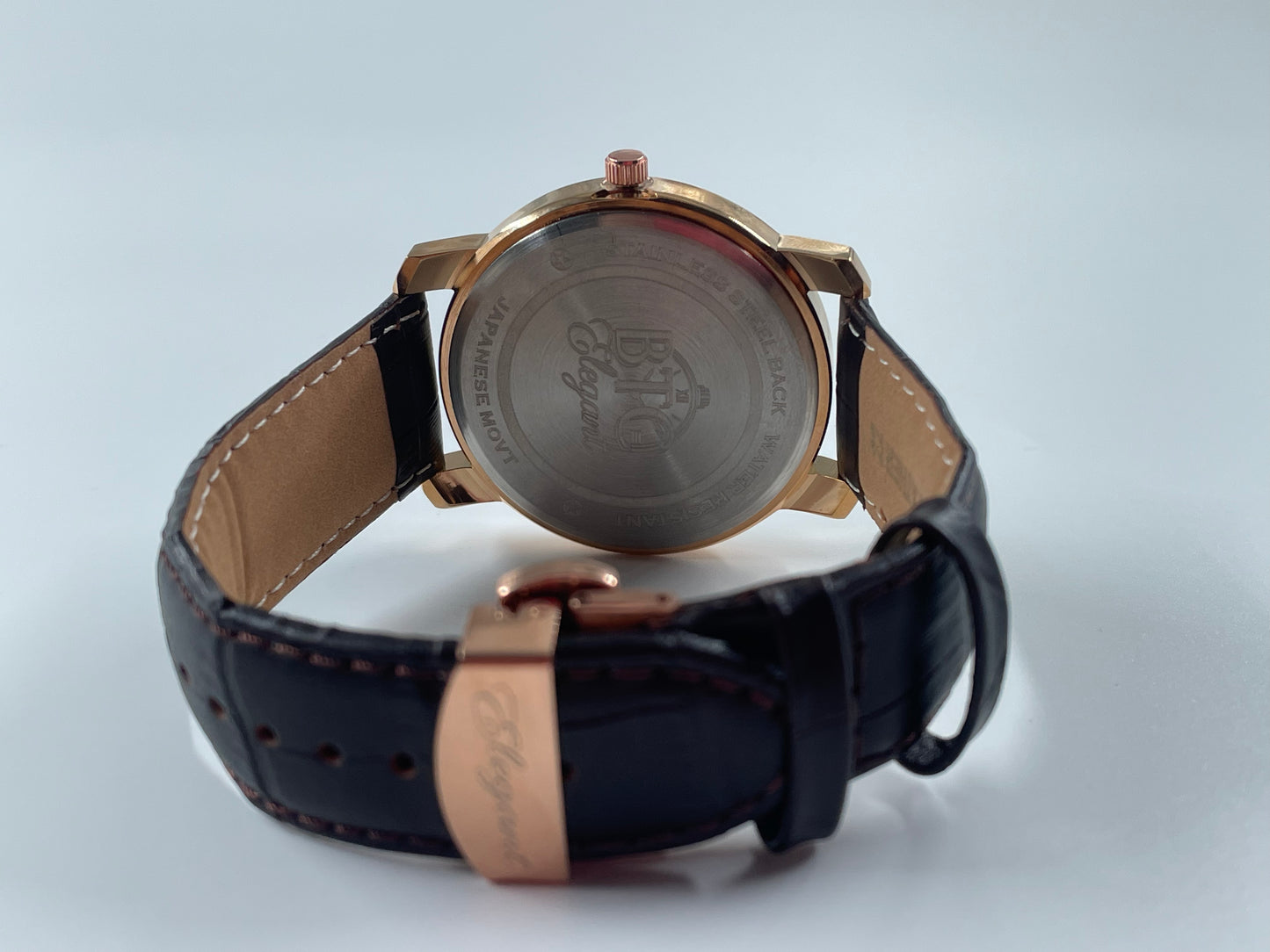 BTC Elegant Ruby - Rose Gold Dial Men Watch RGLD25110C34BRWLS