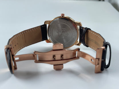 BTC Elegant Ruby - Rose Gold Dial Men Watch RGLD25110C34BRWLS