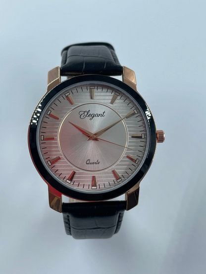 BTC Elegant Stardust - Silver Dial Men Watch SIL25110C34BLKLS