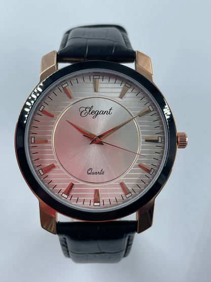 BTC Elegant Stardust - Silver Dial Men Watch SIL25110C34BLKLS