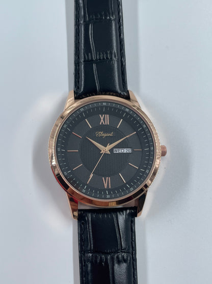 BTC Elegant Obsidian - Black Dial Men Watch