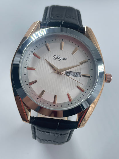 BTC Elegant Sky - White Dial Men Watch