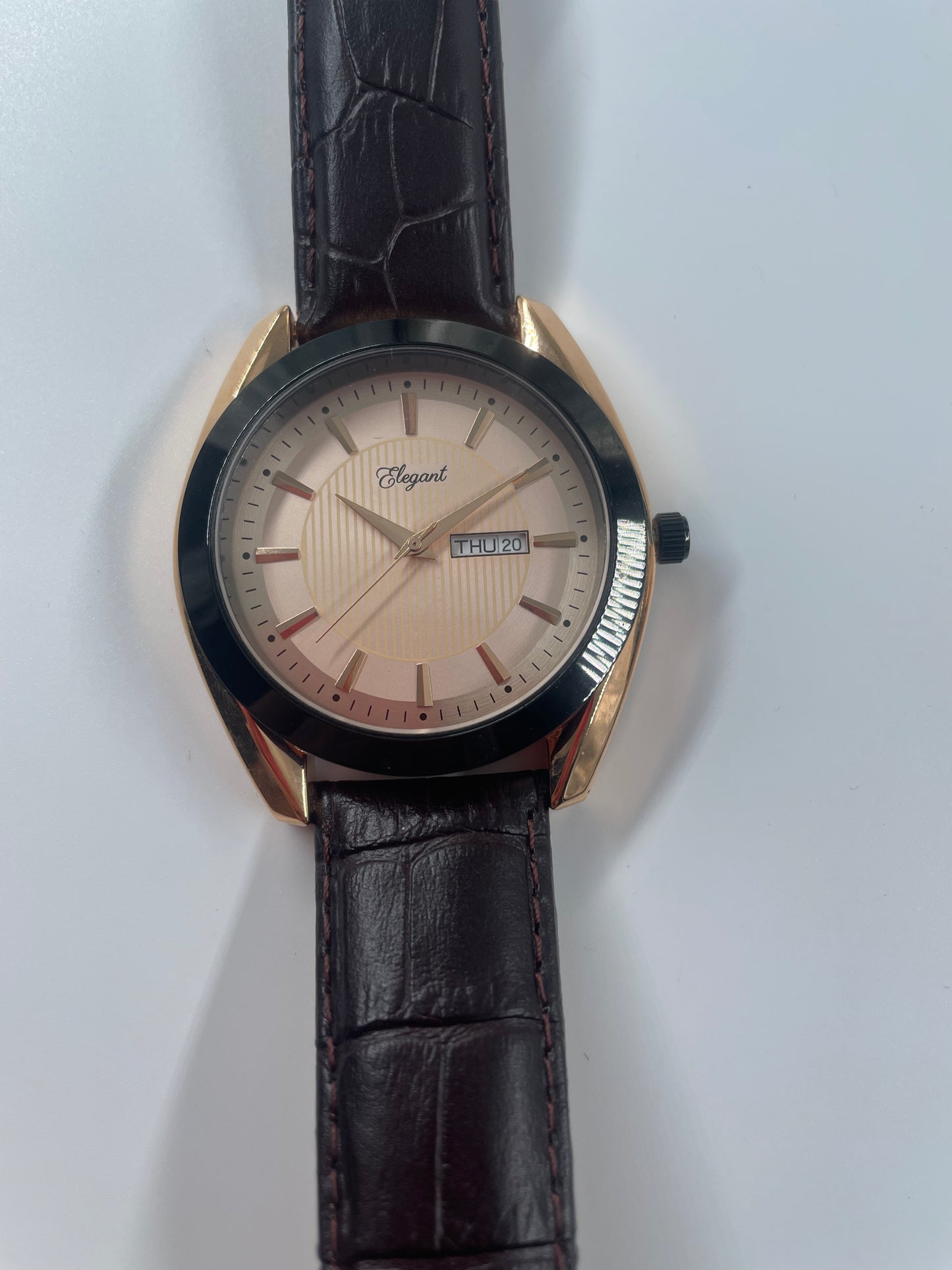 BTC Elegant Ruby - Rose Gold Dial Men Gift Watch