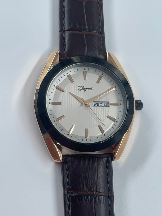 BTC Elegant Stardust - Silver Dial Men Watch