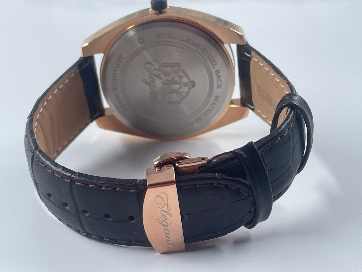 BTC Elegant Ruby - Rose Gold Dial Men Gift Watch