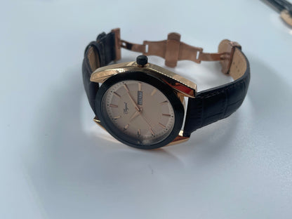 BTC Elegant Ruby - Rose Gold Dial Men Gift Watch