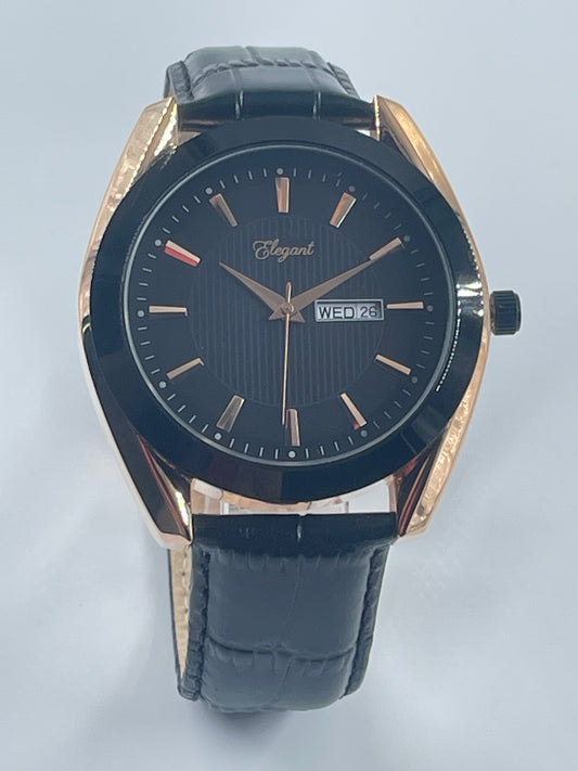 BTC Elegant Obsidian - Black Dial Men Watch