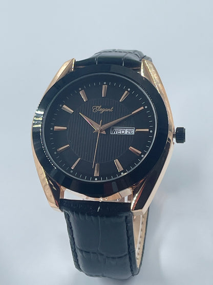 BTC Elegant Obsidian - Black Dial Men Watch