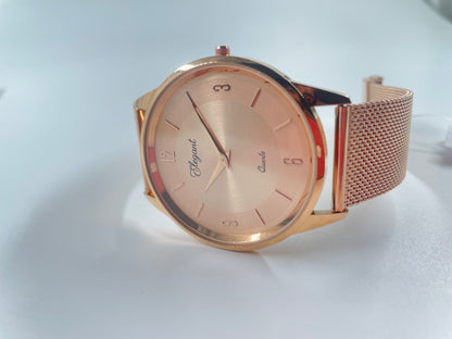 BTC Elegant Ruby - Rose Gold Dial Men Watch