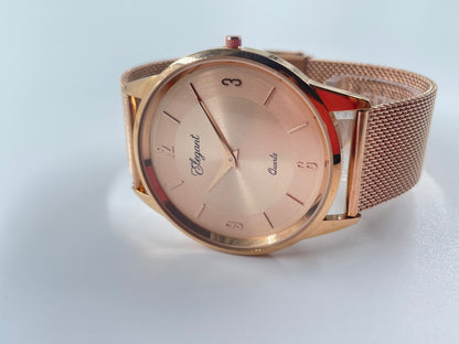 BTC Elegant Ruby - Rose Gold Dial Men Watch