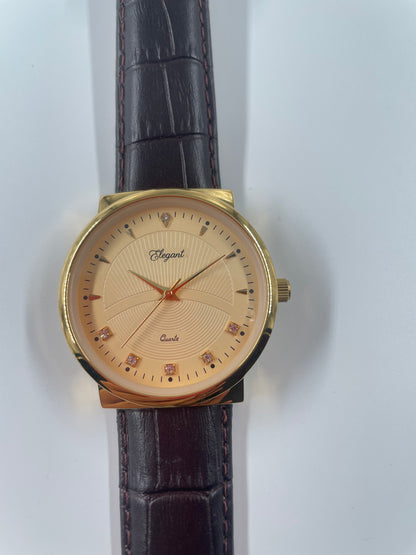 BTC Elegant Honey - Yelow Dial Men Watch