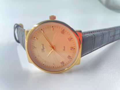 BTC Elegant Honey - Yelow Dial Men Watch