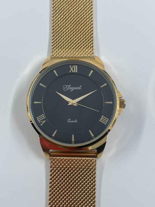 BTC Elegant Obsidian -Black Dial Men Watch