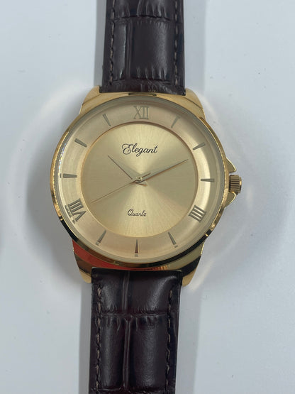 BTC Elegant Sun  - Gold Dial Men Watch