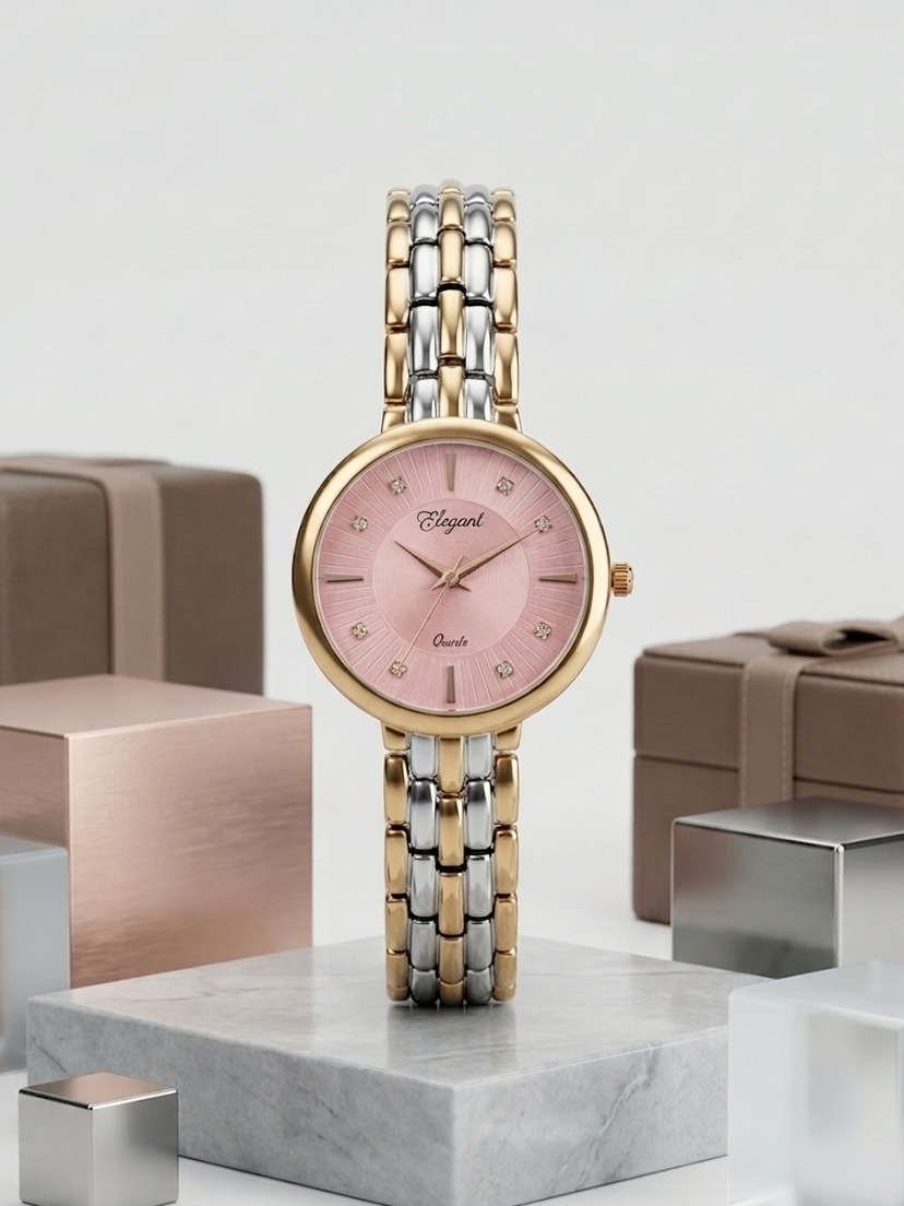 BTC Elegant Rose Series - Pink Dial Women Giftbox Watch  PIN2511004