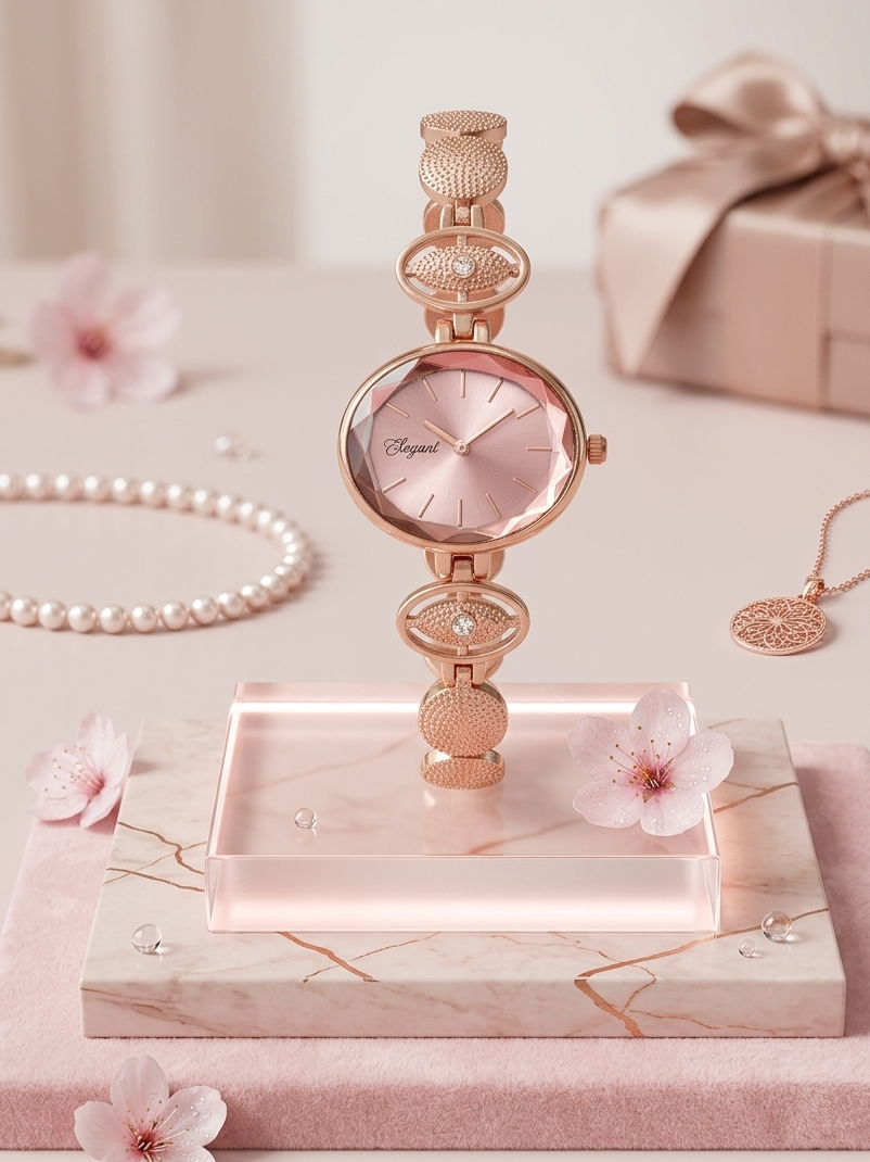 BTC Elegant Rose Series - Pink Dial Women Giftbox Watch PIN2511005