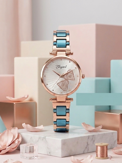 BTC Elegant Ocean Series - Blue Dial Women Giftbox Watch SIL2511002