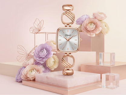 BTC Elegant Stardust Series - Silver Dial Women Giftbox Watch SIL2511022