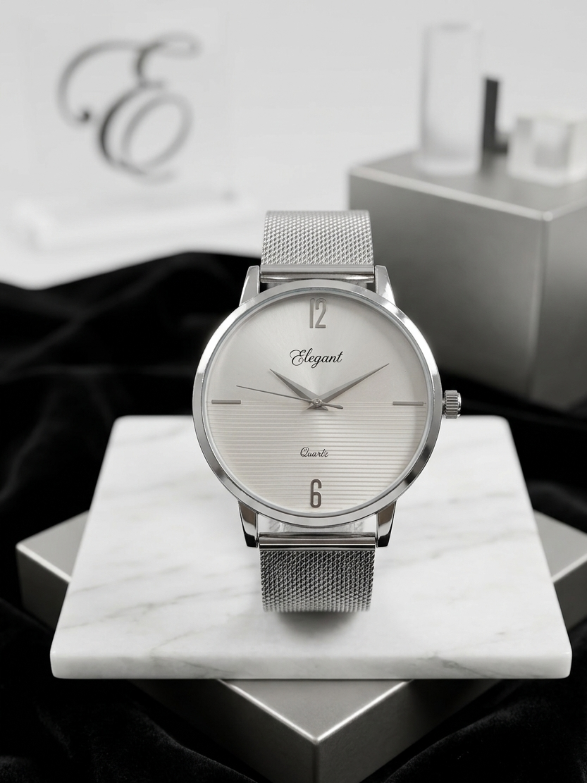 BTC Elegant Stardust - Silver Dial Men Gift Watch SIL2511031SSMSH