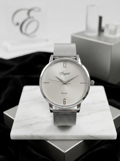BTC Elegant Stardust - Silver Dial Men Gift Watch SIL2511031SSMSH
