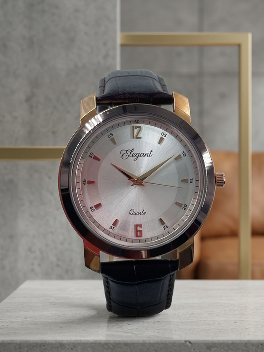 BTC Elegant Stardust - Silver Dial Men Gift Watch SIL2511033BRWLS