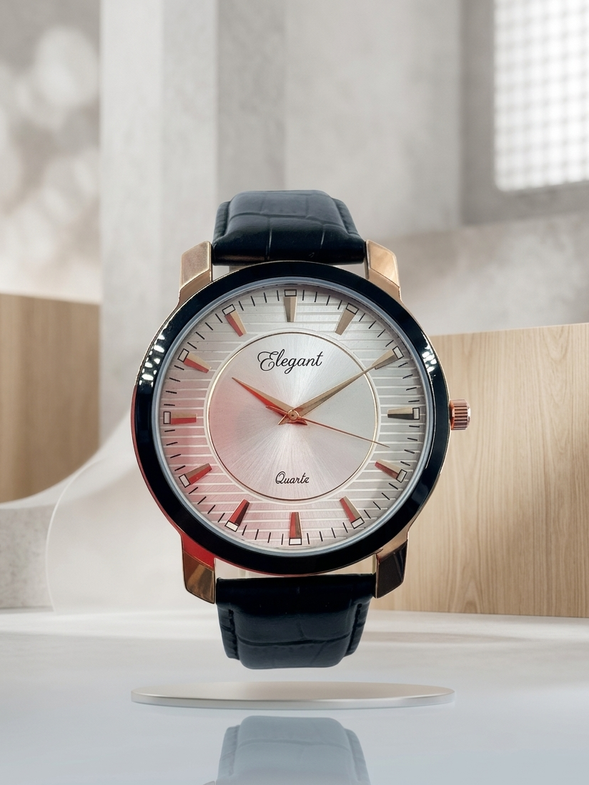 BTC Elegant Stardust - Silver Dial Men Watch SIL25110C34BLKLS