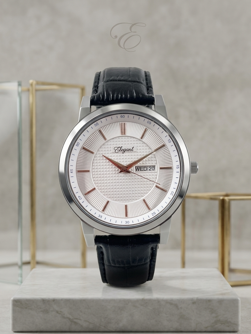 BTC Elegant Sky - White Dial Men Watch WHT2511035BLKLS
